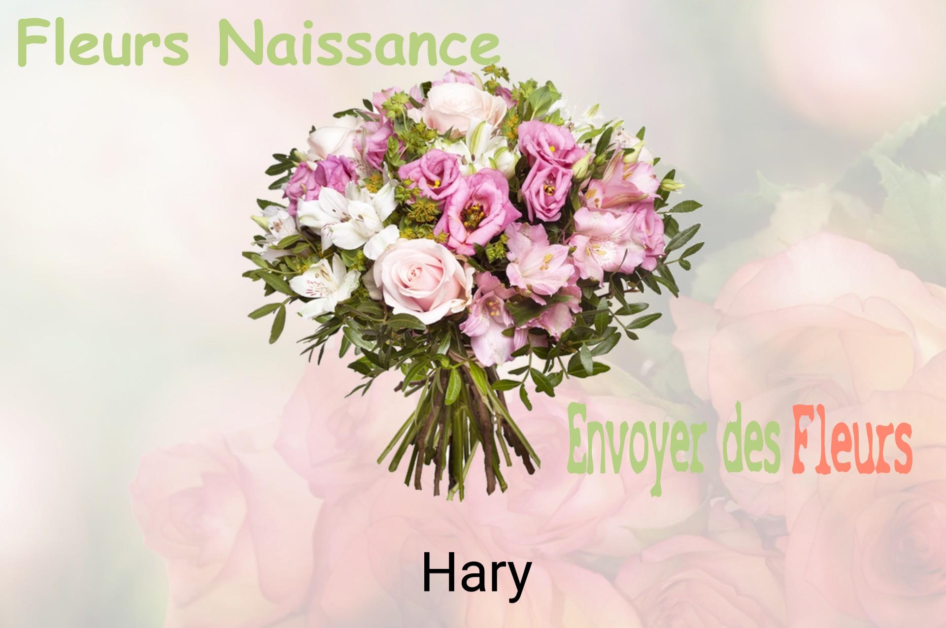 Bouquet de fleurs de naissance livré à Hary